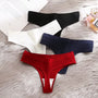 4Pcs Women'S Panties Fashion Striped Thongs Soft Cotton Underwear Ladies Sexy Lingeries Sports Breathable G-Strings Cozy T-Back