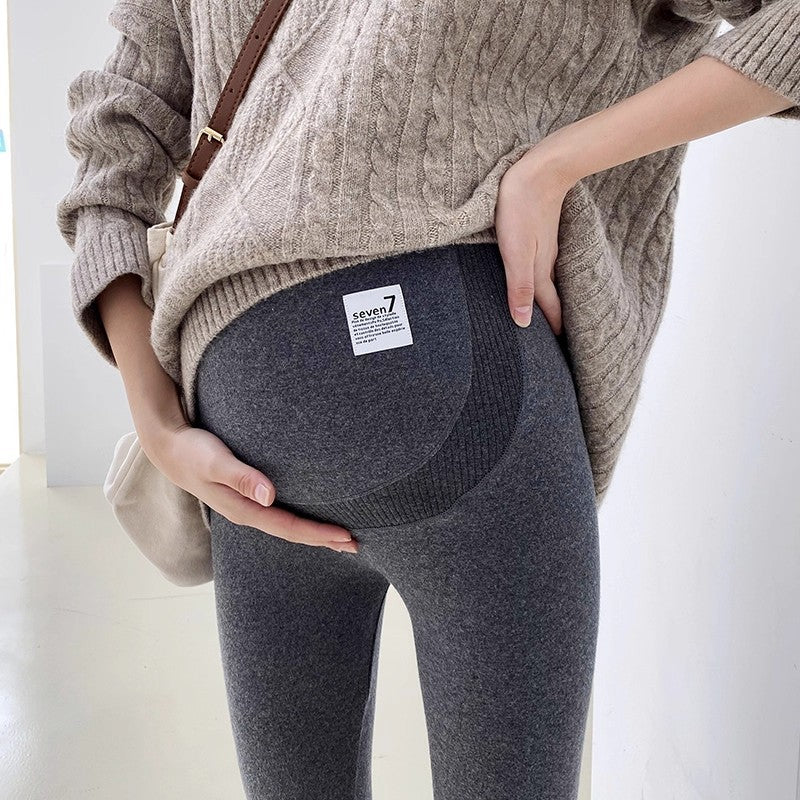 Not Tight Belly Casual Leggings High Elastic Maternity Belly Support Pants Elegancia Fit