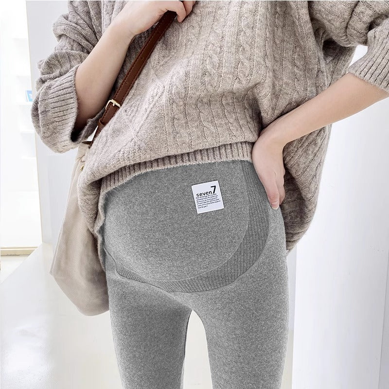 Not Tight Belly Casual Leggings High Elastic Maternity Belly Support Pants Elegancia Fit