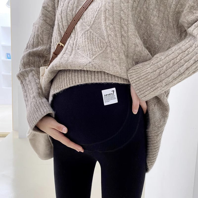 Not Tight Belly Casual Leggings High Elastic Maternity Belly Support Pants Elegancia Fit