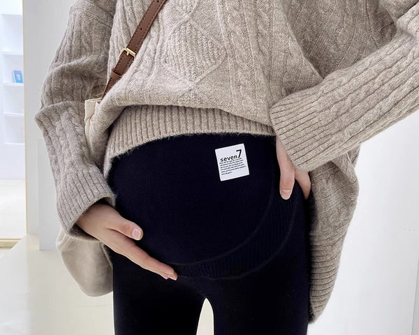 Not Tight Belly Casual Leggings High Elastic Maternity Belly Support Pants Elegancia Fit
