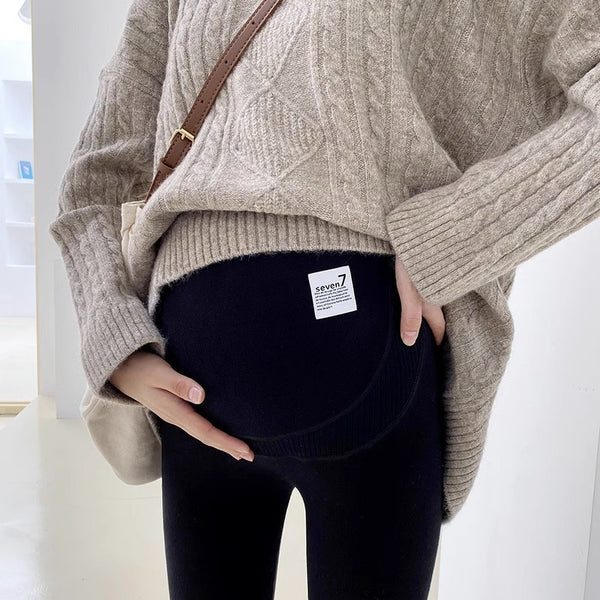 Not Tight Belly Casual Leggings High Elastic Maternity Belly Support Pants Elegancia Fit