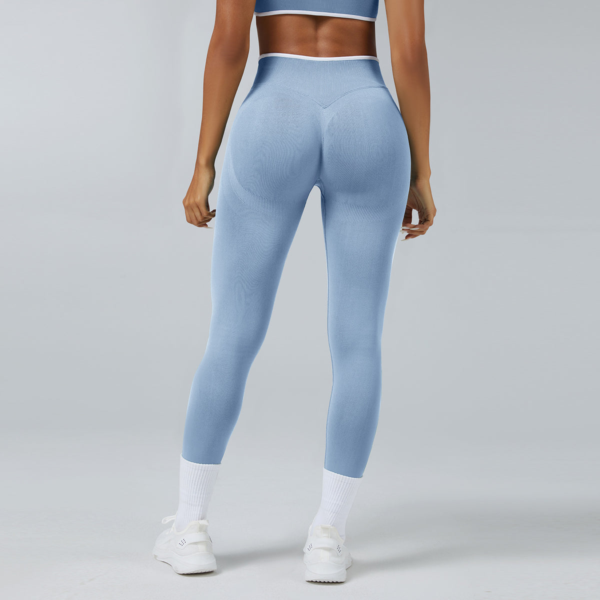 Seamless Knitted Tight High Waist Quick-drying Sports Yoga Pants Elegancia Fit