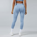 Seamless Knitted Tight High Waist Quick-drying Sports Yoga Pants Elegancia Fit