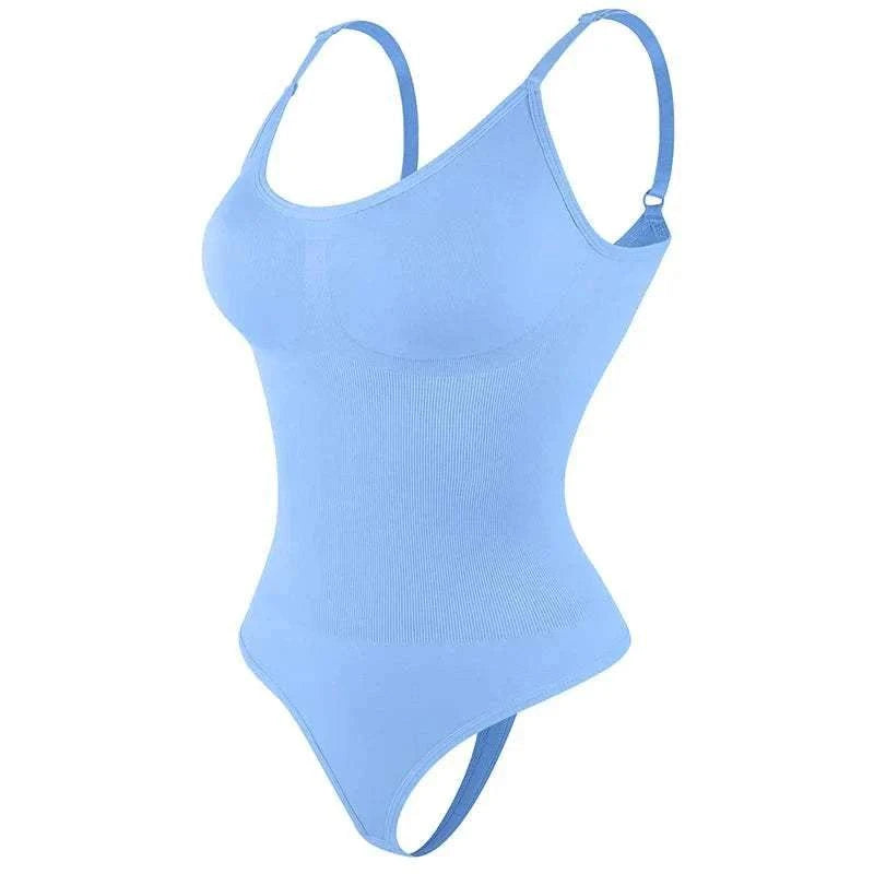 Women's smoothing shapewear bodysuit in black for body contouring