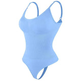 Women's smoothing shapewear bodysuit in black for body contouring
