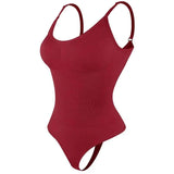 Smoothing shapewear bodysuit for women in beige color