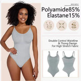 Women's smoothing shapewear bodysuit designed for body contouring and comfort