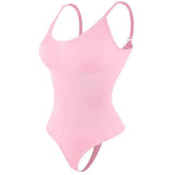 Women's smoothing shapewear bodysuit in black for body contouring and support