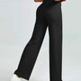 High Waisted Straight Leg Yoga Pants for Women, Naked Feeling Butt Lifting Loose Fit Workout Trousers, Slimming Gym Pants