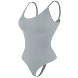 Women's smoothing shapewear bodysuit in beige for a sleek silhouette