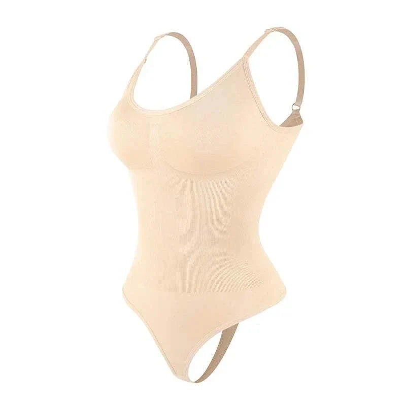 Women's smoothing shapewear bodysuit designed for a sleek silhouette
