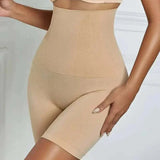 High waist shaping boyshort panties for women