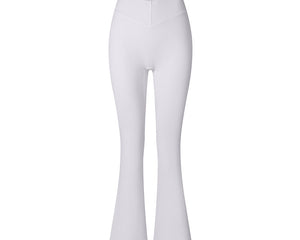 Brushed Flared V-waist Sports Tight Trousers Elegancia Fit