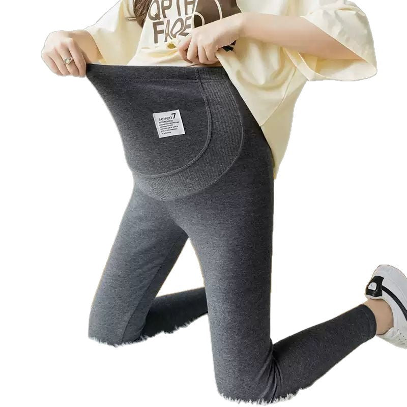 Not Tight Belly Casual Leggings High Elastic Maternity Belly Support Pants Elegancia Fit