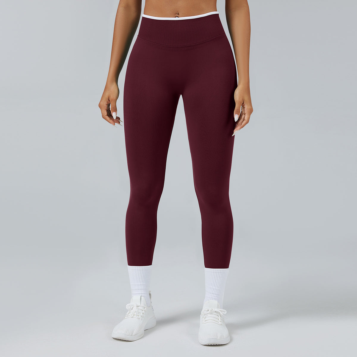 Seamless Knitted Tight High Waist Quick-drying Sports Yoga Pants Elegancia Fit