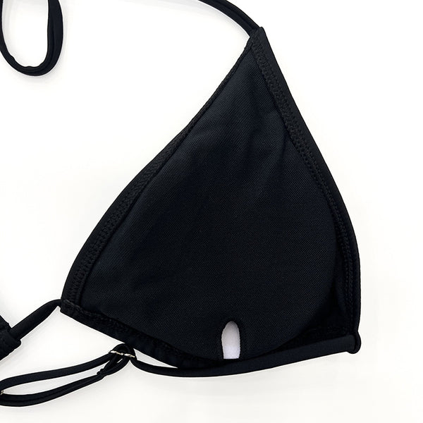 Bikini Four-piece Suit Black Mesh Swimwear Women Elegancia Fit